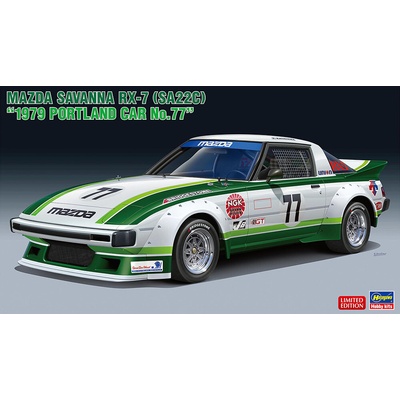 Hasegawa Mazda Savanna RX7 1979 Portland Car No. 77 1:24