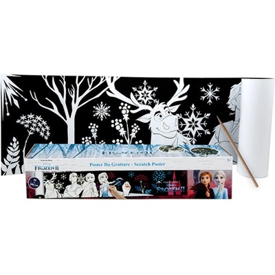 Plagát s vyškrabávacími obrázkami Frozen-Toi Toys