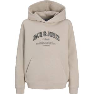 JACK & JONES Суичър Jack and Jones Kids Denver Logo Over the Head Cotton Hoodie - Moonbeam