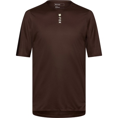 FOX Racing Мъжка фланелка с къс ръкав за колоездене Fox racing Flexair Pro S/S Jersey Cycling jersey - Cocoa (056-3668-0311)