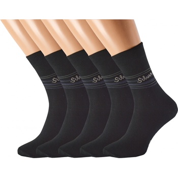 SILVER společenských ponožek 5 párů Černé