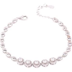 Silenti Jewelry Сребърна гривна "Капки от Любов