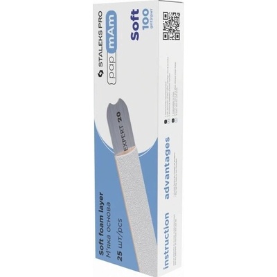 Staleks Soft jednorazové pilníky rovné 100 DFCE-20-100/25w 25 ks)