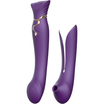 Image 1 of ZALO Queen Pulsewave Vibrator Twilight Purple