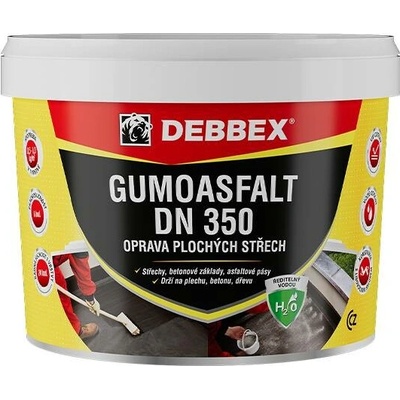 Den Braven GUMOASFALT DN 350 (na vodní bázi) Varianta: GUMOASFALT DN 350 (na vodní bázi) 5 kg kbelík černá