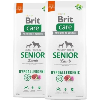 Brit Care Dog Hypoallergenic Senior Lamb 2 x 12 kg