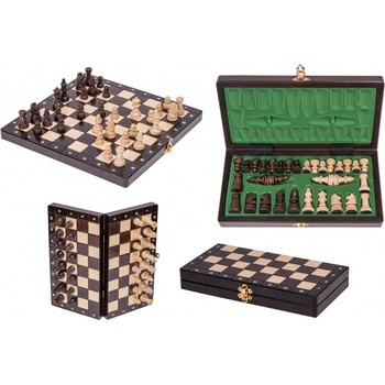 SQUARE Šachy MAGNETIC Classic drevená šachová súprava šachovnica 27 x 27 cm