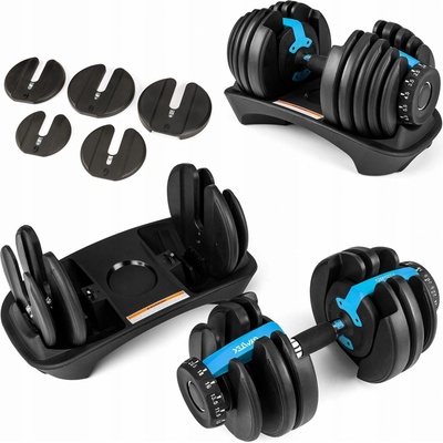 Gymtek Činky potažené/pogumované nastavitelné 1 x 24 kg
