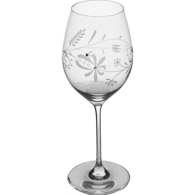 Rona Celebration Folk sklenice na červené víno s krystaly Swarovski 2 x 470 ml