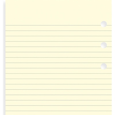 Filofax poznámkový papír linkovaný krémový 20 listů formát A8