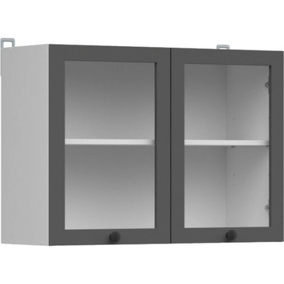 Junona Line Ramka skříňka G2W/80/57, bílá/grafit – Zboží Dáma