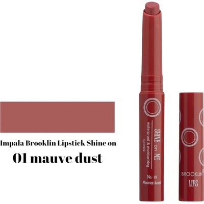 IMPALA Cosmetics BROOKLYN дълготраено червило, Shine on Me, Номер 01, Mauve dust