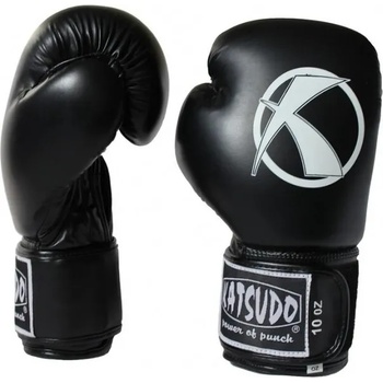 Katsudo Боксови ръкавици Punch, черни (20.KAT.PUNCH.BLACK)