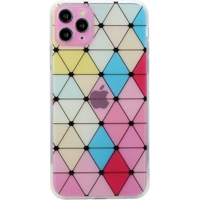 Appleking Pouzdro měkké se vzorem vitráže iPhone 11 Pro - růžové – Hledejceny.cz