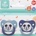 Stor Силиконови залъгалки Stor - Mickey Mouse Full Of Smiles, 0-6 м, 2 броя (10469)