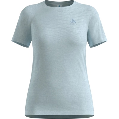 Odlo Дамска тениска Odlo Women's Essential Seamless T-Shirt Crew Neck S/S Running shirt - Baby Blue - размер XL (916-5685-0115)