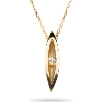 Alo Zlatý náhrdeľník Jewelry s diamantmi 2840578