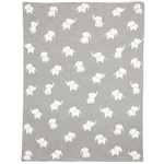Mamas & Papas Плетено одеяло Mamas & Papas Welcome To The World Elephant - Grey, 70 х 90 cm (7883WW202) - baby