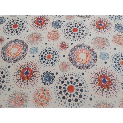 Dekorační látka VARANASI-I bílá šíře 140 cm