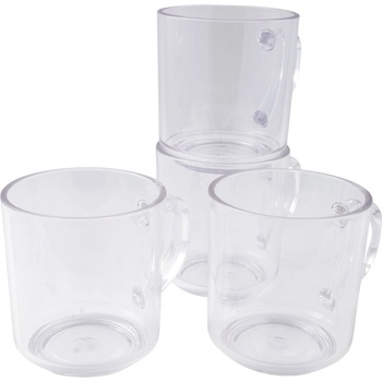 Bo-Camp Чаша 330 мл 4 бр. Цвят: бял