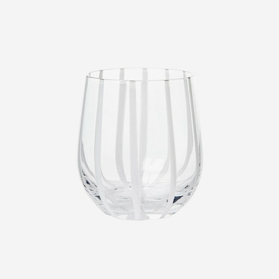 Broste Copenhagen Sklenice Stripe s proužky menší 350 ml