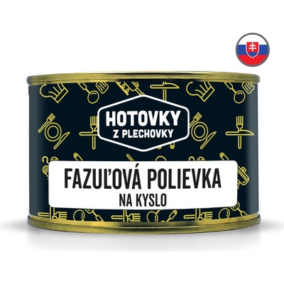 Hotovky z Plechovky Fazuľová polievka na kyslo 400 ml