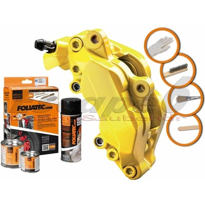 FOLIATEC dvousložková barva na brzdy žlutá (Speed yellow) 200 g