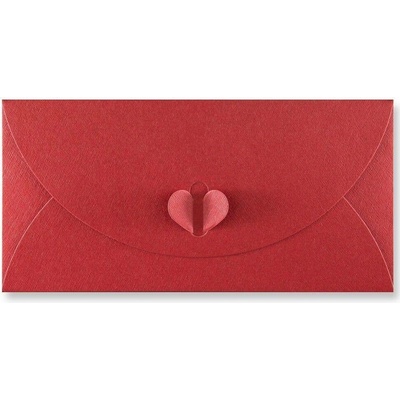 Envelopes Ltd. Barevná obálka DL LUX BUTTERFLY červená ,balení 20 ks 562510