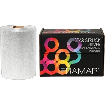 Framar Star Struck Silver Embossed Foil Roll Alobal