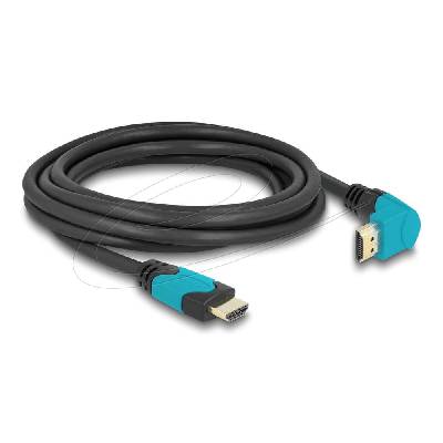 Кабел HDMI, 90°, 48 Gbps 8K 60 Hz, 3 м (DELOCK-86993)