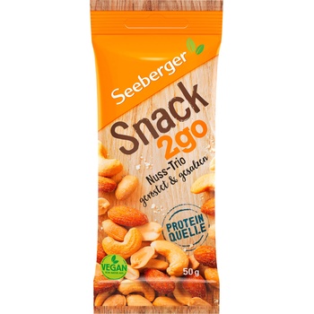 Seeberger Snack 2go - Трио ядки, изпечени и осолени - 50 г