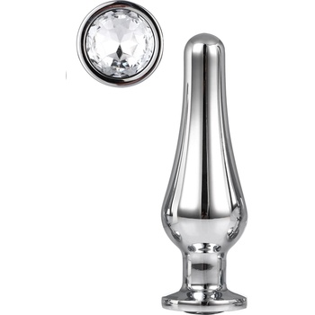 Image 1 of DreamToys Gleaming Love Pleasure Plug Silver Medium