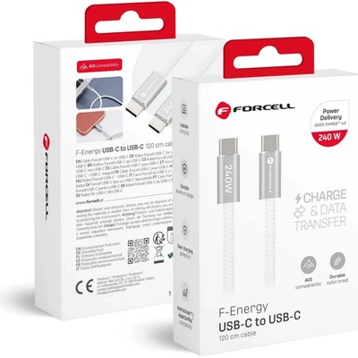F-Energy CBN1 USB C na USB QC4.0 PD 5A 240W 1,2m bílý