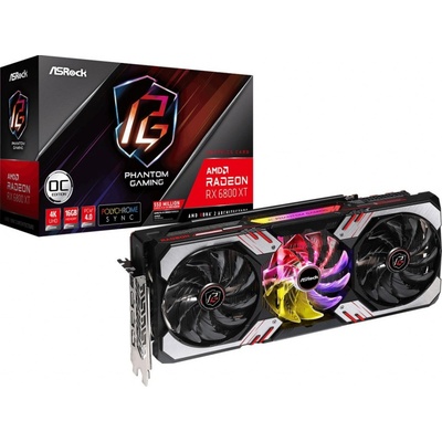 ASRock Radeon RX 6800 XT Phantom Gaming D OC 16GB GDDR6 90-GA48ZZ-00UANF