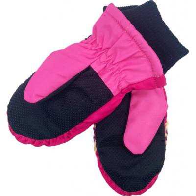 Setino Dievčenské lyžiarske rukavice Cute Minnie Mouse Tmavo ružová