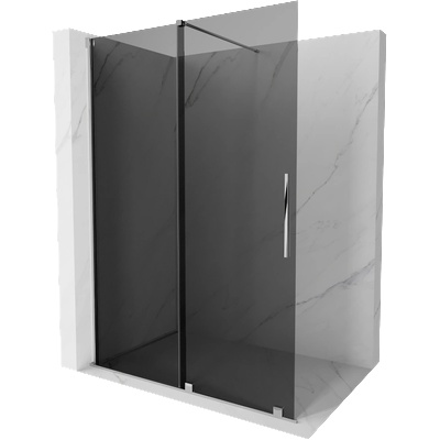 Mexen Velar плъзгаща се душ кабина Walk-in 160 x 200 см, графит 8 мм, хром - 871-160-000-43-01 (871-160-000-43-01)