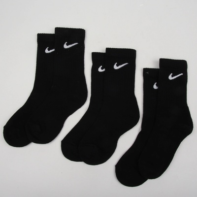 Nike U NK Everaday Cush Crew 3 pack čierne