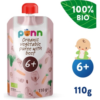 Salvest Ponn BIO Говеждо месо със зеленчуково пюре (110 g)