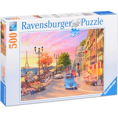 Ravensburger Пъзел Ravensburger от 500 части - Парижка вечер (14505)