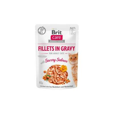 Brit Care Cat Fillets in Gravy with Savory Salmon 12 x 85 g