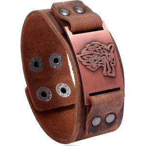 HARAHU Мъжка гривна br-34341 - Кафява 2 kp34341