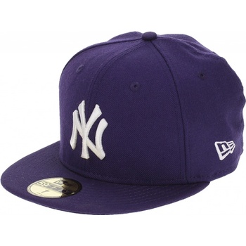 New Era 59F League Basic MLB New York Yankees Purple/White kšiltovka