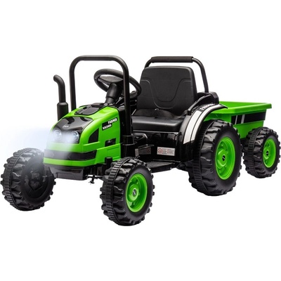 Milly Mally Farmer elektrický traktor s prívesom zelená