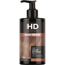 HD Hair Color barevná maska teplá hnědá 400 ml