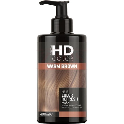 HD Hair Color barevná maska teplá hnědá 400 ml