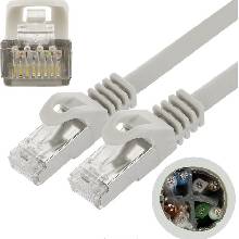 Neku 3712403038G UTP Patch 2x RJ45 CAT6, 0,5m, šedý