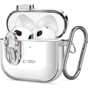 Tech-protect slim hook apple airpods 4 прозрачен (5906302371792)