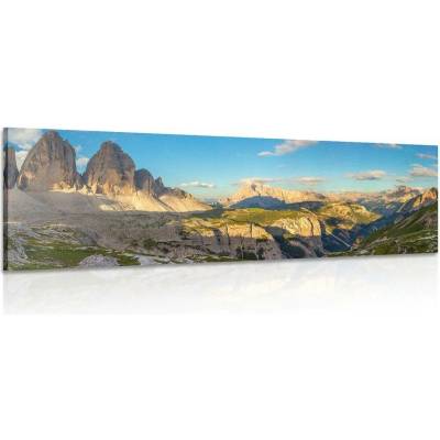 Obraz nádherný výhled z hor - 120x40