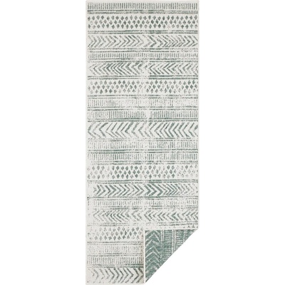 Hanse Home Зелен и кремав килим за открито , 80 x 250 cm Biri - NORTHRUGS (103861-80x250)