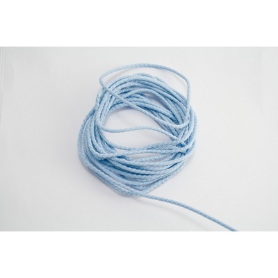 Polyesterové odevné šnúry - viac farieb - priemer 0,4 cm modrá_1793